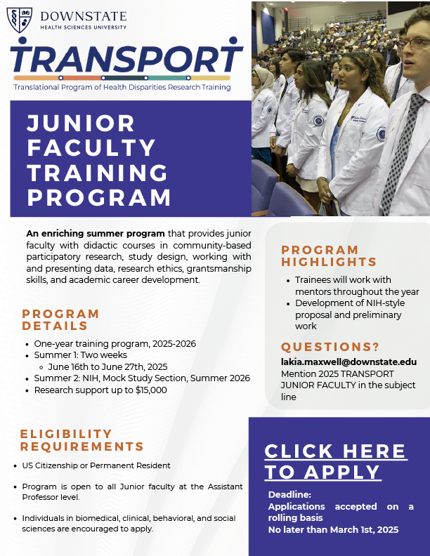 Junior Faculty Flyer 2025